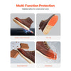 VEVOR Steel Toe Work Boots, US Size 11.5, Waterproof Moc Toe Work Boots for Men, Slip-Resistant Work Boot, Lightweight and Breathable EVA Rubber Sole Mens Boots for Industry Construction, Brown