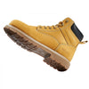 VEVOR Steel Toe Work Boots, US Size 12, Waterproof Work Boots for Men, Slip-Resistant Work Boot, Lightweight and Breathable Rubber Sole Mens Boots for Industry Construction, Brown Yellow