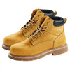 VEVOR Steel Toe Work Boots, US Size 8.5, Waterproof Work Boots for Men, Slip-Resistant Work Boot, Lightweight and Breathable Rubber Sole Mens Boots for Industry Construction, Brown Yellow