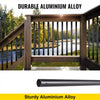 VEVOR Deck Balusters, 101 Pack Metal Deck Spindles, 26\"x0.75\" Staircase Baluster with Screws, Aluminum Alloy Deck Railing for Wood and Composite Deck, Circle Baluster for Outdoor Stair Deck Porch