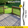VEVOR Deck Balusters, 26 Pack Metal Deck Spindles, 32.25\"x1\" Staircase Baluster with Screws, Aluminum Alloy Deck Railing for Wood and Composite Deck, Stylish Baluster for Outdoor Stair Deck Porch