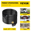 VEVOR 25 FT 50Amp RV Extension Cord NEMA N14-50P to N14-50R, 125 / 250V Heavy Duty STW 6/3+ 8/1 RV Power Cord, for EV Charging and RV Trailer Campers