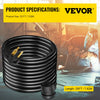 VEVOR Welder Extension Cord 40Amp 25ft 250V, Welding Power Cord with NEMA 6-50 Plug 8 Gauge 3 Prong for MIG,Lincoln,Plasma,Miller,TIG