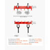 VEVOR Pipe Welding Vise, 1/2" to 8" Pipe Welding Clamp with Dual Chains & Crank Handles, Heavy-Duty Cast Iron Welding Vise for a Variety of Pipes