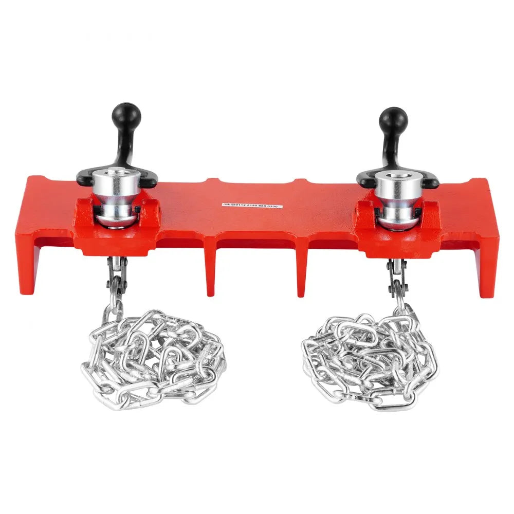 VEVOR Pipe Welding Vise, 1/2" to 8" Pipe Welding Clamp with Dual Chains & Crank Handles, Heavy-Duty Cast Iron Welding Vise for a Variety of Pipes