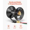 VEVOR Welding Hose Reel, Hand Crank Rewind Hose Reel with 3FT Lead-in Hose and 9/16"-18 B Fittings, Ceiling/Wall Mount Heavy Duty Steel Reel for Workshops Garages (Welding Hose Not Included)