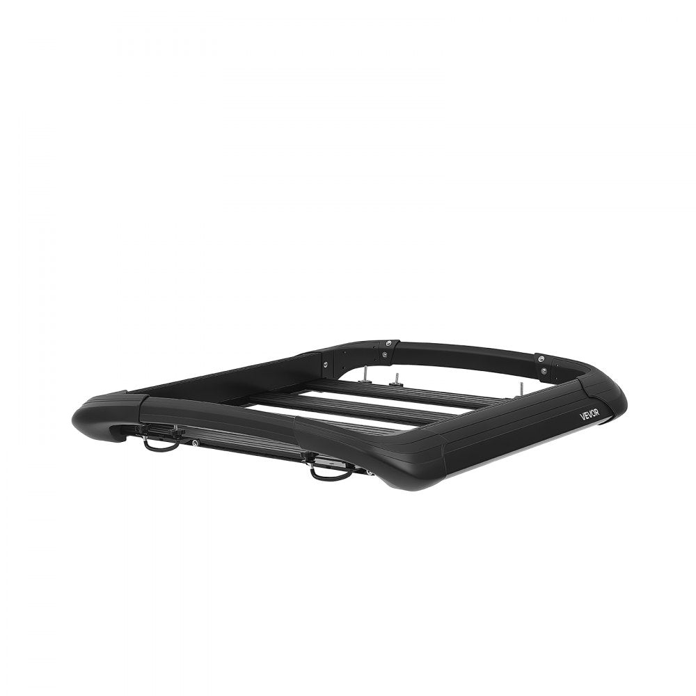 VEVOR Roof Rack Cargo Basket, 38 x 38 x 5.59 in, Universal Heavy Duty Roof Top Carrier Basket, 150 lbs Capacity, All-Weather Car Top Luggage Holder, Fits Crossbars up to 3.54 x 1.97 in, for SUV Truck