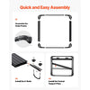 VEVOR Roof Rack Cargo Carrier, 48 x 40 x 5.6 in, Universal Rooftop Cargo Basket, Car Top Luggage Holder with 150 lbs Max Load Capacity, 4.1 in Fence, Anti-Rust Alloy Steel, Wind Fairing, for SUV Car