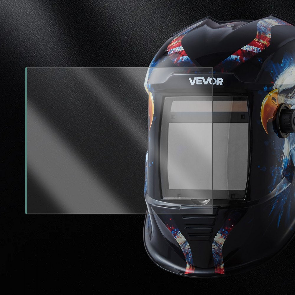VEVOR Welding Helmet Outer Cover Lens, 20PCS 4.76" x 4.65" Outside Replacement Lens, Filter Protective Clear Covers Compatible with VEVOR CRIUS/METIS Series Auto Darkening Welding Helmets
