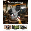 VEVOR Flame Resistant Welding Work Sleeves, Heavy Duty Cowhide Leather & FR Cotton Arm Protection Sleeves for Men Women - with Elastic Cuffs for Welding, Blacksmithing, Woodworking