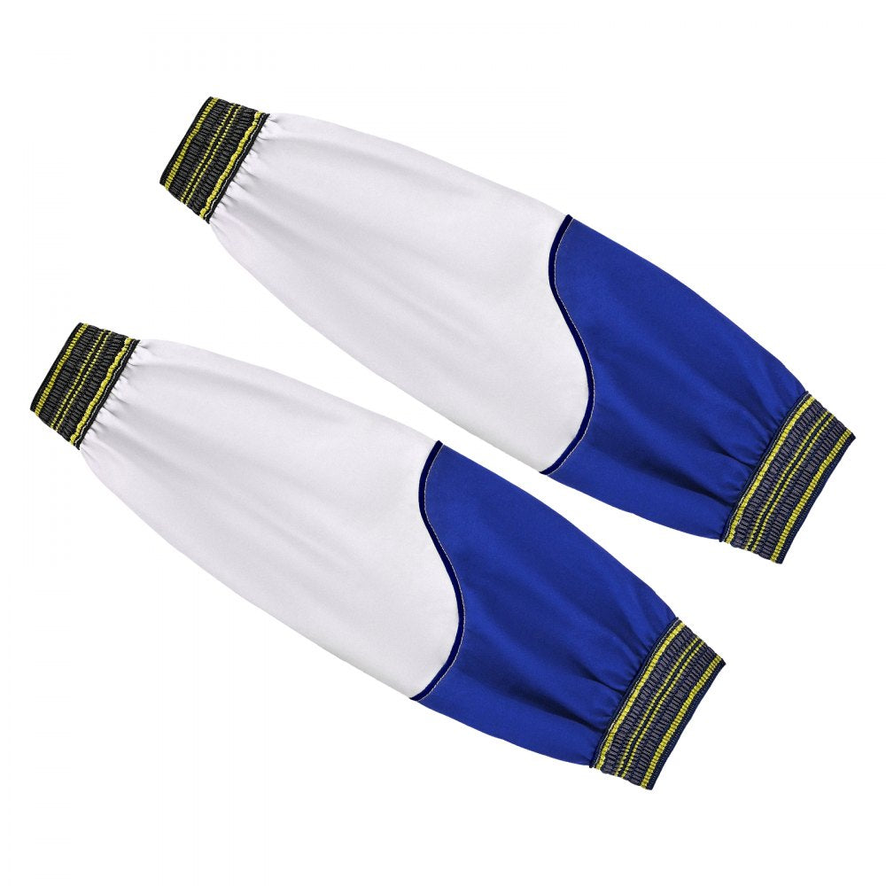 VEVOR Flame Resistant Welding Sleeves, Heavy Duty Sheepskin & FR Cotton Arm Protection Sleeves for Men Women, Heat Resistant with Elastic Cuffs for Welding, Woodworking, Blacksmithing