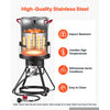 VEVOR 30 QT Turkey Fryer Set and Seafood Boiler Stainless Steel Frying Pot, Outdoor Cooker for Crawfish, Crab, Shrimp, Lobster, Complete Deep Cooking Kit with Basket, Stand, 54,000 BTU Propane Burner