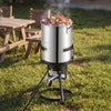 VEVOR 30 QT Turkey Fryer Set and Seafood Boiler Aluminum Deep Frying Pot, Outdoor Cooker for Crawfish, Crab, Shrimp, Lobster, Complete Cooking Kit with Basket, Stand, and 54,000 BTU Propane Burner