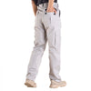 VEVOR FR Pants for Men, 9 oz 100% Cotton, Flame-Resistant Cargo Pants with Multi-Pockets and Elastic Waist, Reinforced Tear-proof Stitching, Ideal for Welding Work and Casual Wear, L Size, Gray