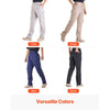 VEVOR FR Pants for Men, 9 oz 100% Cotton, Flame-Resistant Cargo Pants with Multi-Pockets and Elastic Waist, Reinforced Tear-proof Stitching, Ideal for Welding Work and Casual Wear, L Size, Black