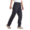 VEVOR FR Pants for Men, 9 oz 100% Cotton, Flame-Resistant Cargo Pants with Multi-Pockets and Elastic Waist, Reinforced Tear-proof Stitching, Ideal for Welding Work and Casual Wear, L Size, Black
