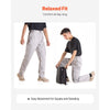 VEVOR FR Pants for Men, 9 oz 100% Cotton, Flame-Resistant Cargo Pants with Multi-Pockets and Elastic Waist, Reinforced Tear-proof Stitching, Ideal for Welding Work and Casual Wear, XXL Size, Gray