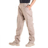 VEVOR FR Pants for Men, 9 oz 100% Cotton, Flame-Resistant Cargo Pants with Multi-Pockets and Elastic Waist, Reinforced Tear-proof Stitching, Ideal for Welding Work and Casual Wear, L Size, Khaki