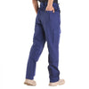 VEVOR FR Pants for Men, 9 oz 100% Cotton, Flame-Resistant Cargo Pants with Multi-Pockets and Elastic Waist, Reinforced Tear-proof Stitching, Ideal for Welding Work and Casual Wear, M Size, Dark Blue