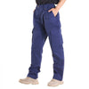 VEVOR FR Pants for Men, 9 oz 100% Cotton, Flame-Resistant Cargo Pants with Multi-Pockets and Elastic Waist, Reinforced Tear-proof Stitching, Ideal for Welding Work and Casual Wear, M Size, Dark Blue