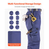 VEVOR FR Pants for Men, 9 oz 100% Cotton, Flame-Resistant Cargo Pants with Multi-Pockets and Elastic Waist, Reinforced Tear-proof Stitching, Ideal for Welding Work and Casual Wear, XL Size, Dark Blue