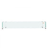 VEVOR Glass Wind Guard for Rectangular Fire Pit Table 44 x 14 x 7.5 Inch, 0.31 inch Thick and Sturdy Tempered Glass Panel with Hard Aluminum Corner Bracket & Rubber Feet, Easy to Assemble
