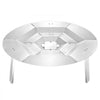VEVOR Fire Pit Heat Deflector for Solo Stove Yukon, 27 inch Bonfire Round for Wood Burning Fire Pit, 304 Stainless Steel Heat Diffuser, Detachable Burner Cover Camping Accessories
