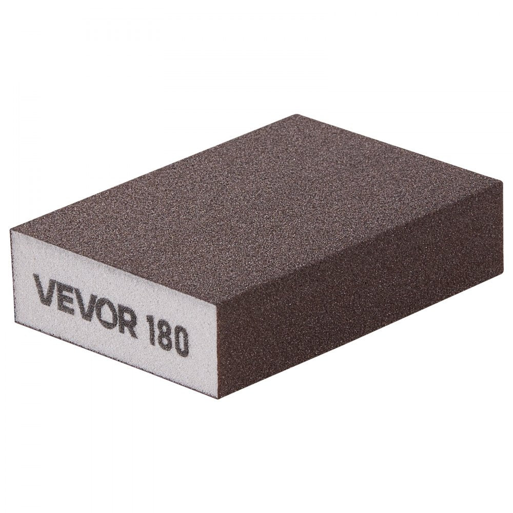VEVOR Sanding Sponge, 10 Pcs, 60/80/120/180/220 Grit Assortment(2 Each), Washable and Reusable Sanding Blocks for Dry & Wet Use, Coarse to Fine Sandpaper Blocks, for Drywall Wood Metal Furniture