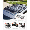 VEVOR Roof Rack Cargo Basket, 51 x 36 x 4 in, Heavy Duty Roof Top Carrier Basket with Folding Design, 200 lbs Capacity, All-Weather Easy-Install Car Top Luggage Holder, Universal Fit for SUV Truck Car