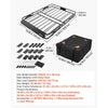 VEVOR Roof Rack Cargo Basket, 51 x 36 x 4 in, Heavy Duty Roof Top Carrier Basket with Folding Design, 200 lbs Capacity, All-Weather Easy-Install Car Top Luggage Holder, Universal Fit for SUV Truck Car