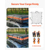 VEVOR Roof Rack Basket, 84 x 39 x 4.1 in, Universal Rooftop Cargo Carrier with 7.9 x 3.9 x 10.2 in Cargo Bag, Net, Ratchet Straps, 250 lbs Max Load Capacity Car Top Luggage Holder, for SUV Truck Car