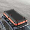 VEVOR Roof Rack Basket, 84 x 39 x 4.1 in, Universal Rooftop Cargo Carrier with 7.9 x 3.9 x 10.2 in Cargo Bag, Net, Ratchet Straps, 250 lbs Max Load Capacity Car Top Luggage Holder, for SUV Truck Car