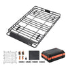 VEVOR Roof Rack Basket, 64 x 39 x 4.1 in, Universal Rooftop Cargo Carrier with 44.1 x 34.3 x 10.2 in Cargo Bag, Net, Ratchet Straps, 250 lbs Max Load Capacity Car Top Luggage Holder, for SUV Truck Car