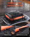 VEVOR Roof Rack Basket, 64 x 39 x 4.1 in, Universal Rooftop Cargo Carrier with 44.1 x 34.3 x 10.2 in Cargo Bag, Net, Ratchet Straps, 250 lbs Max Load Capacity Car Top Luggage Holder, for SUV Truck Car
