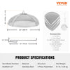 VEVOR Fire Pit Spark Screen Round 27", Reinforced Heavy Duty Steel Metal Cover, Outdoor Firepit Lid, Easy-Opening Top Screen Covers Round with Ring Handle for Outdoor Patio Fire Pits Backyard