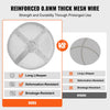 VEVOR Fire Pit Spark Screen Round 20", Reinforced Heavy Duty Steel Metal Cover, Outdoor Firepit Lid, Easy-Opening Top Screen Covers Round with Ring Handle for Outdoor Patio Fire Pits Backyard