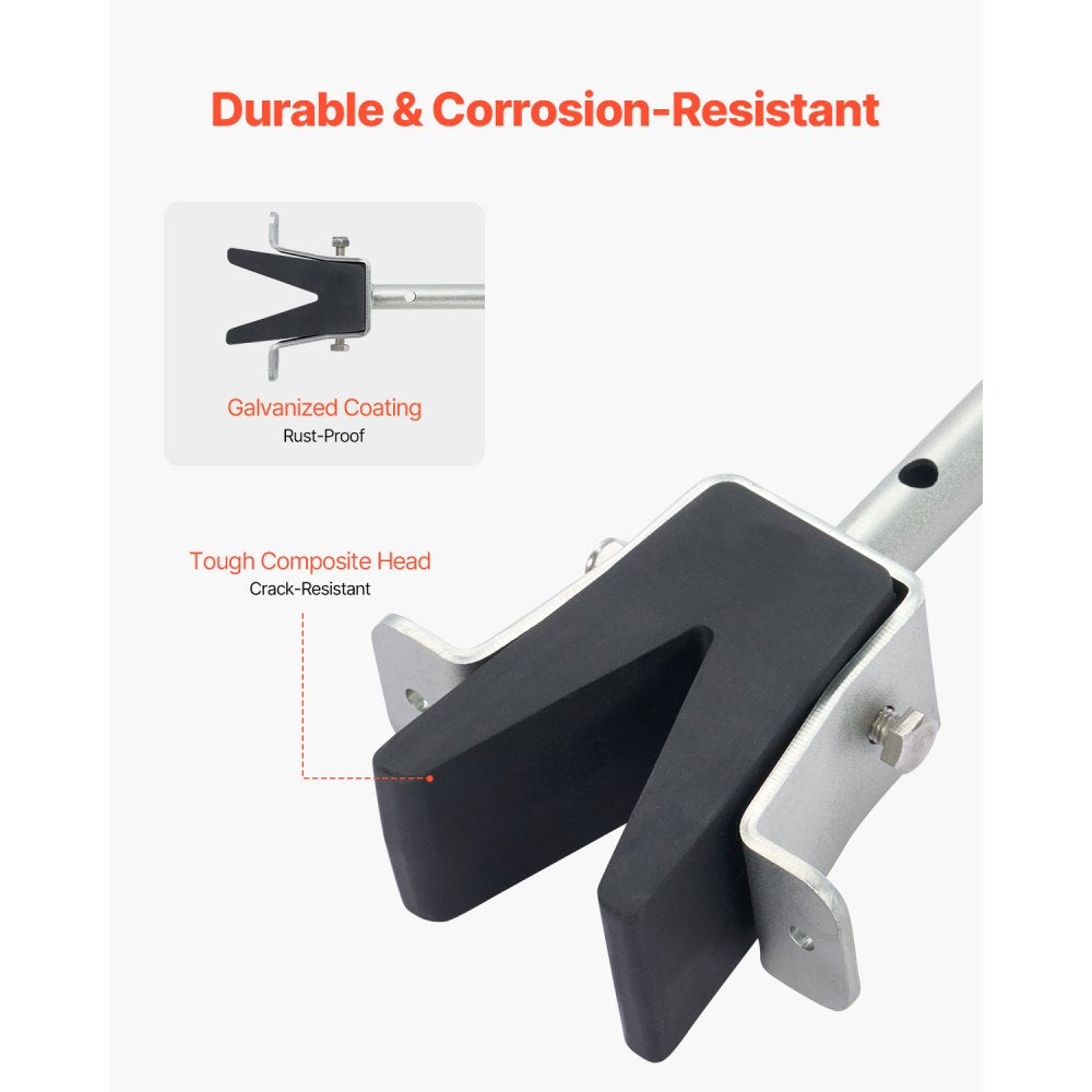VEVOR Transom Saver, 23.6-59 in, Adjustable Boat Transom Saver with Composite Head, Corrosion-Resistant Easy-to-Install Transom Savers for Less Than 150 HP Outboard Motor , Fit for Roller & Trailer