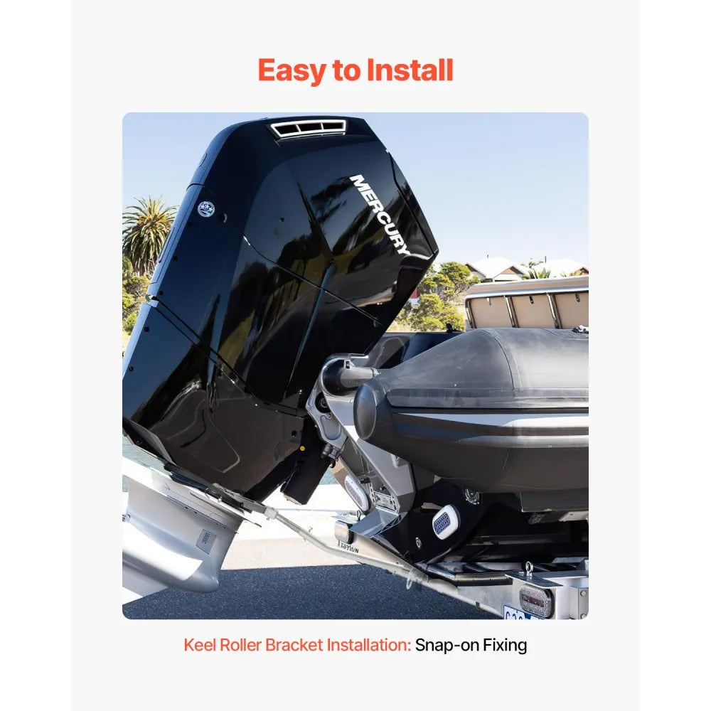 VEVOR Transom Saver, 26.9-62.2 in, Adjustable Boat Transom Saver with Heavy-Duty Head, Corrosion-Resistant Easy-to-Install Transom Savers for Less Than 150 HP Outboard Motor , Fit for Roller & Trailer
