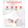 VEVOR Artificial Wedding Arch Flowers Kit, White Wedding Arch Flowers with Drapes Kit (Pack of 3) - 2 Pcs Floral Arrangement, 1 Pcs Sheer Drapes, for Ceremony Bouquets Reception Backdrop Decoration