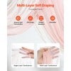 VEVOR Artificial Wedding Arch Flowers Kit, Pink Wedding Arch Flowers with Drapes Kit (Pack of 4) - 2 Pcs Floral Arrangement, 2 Pcs Sheer Drapes, for Ceremony Bouquets Reception Backdrop Decoration