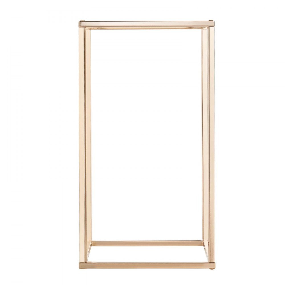 VEVOR Wedding Flower Stand, 10PCS 15.75-inch Column Flower Stand, Floral Stands with Acrylic Laminate, Gold Rectangular Floral Display Rack for Wedding, Party, Birthday, Home,  Gold Centerpiece Stands
