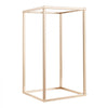 VEVOR Wedding Flower Stand, 10PCS 15.75-inch Column Flower Stand, Floral Stands with Acrylic Laminate, Gold Rectangular Floral Display Rack for Wedding, Party, Birthday, Home,  Gold Centerpiece Stands