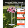 VEVOR Wedding Flower Stand, 10PCS 19.69-inch Column Flower Stand, Floral Stands with Acrylic Laminate, Cylindrical Cubic Floral Display Rack for Wedding, Party, Birthday, Home, Centerpiece Stands