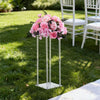 VEVOR Wedding Flower Stand, 10PCS 19.69-inch Column Flower Stand, Floral Stands with Acrylic Laminate, Cylindrical Cubic Floral Display Rack for Wedding, Party, Birthday, Home, Centerpiece Stands