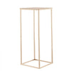 VEVOR Wedding Flower Stand, 10PCS 23.62-inch Column Flower Stand, Floral Stands with Metal Laminate, Rectangular Floral Display Rack for Wedding, Party, Birthday, Home, French Gold Stands