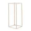 VEVOR Wedding Flower Stand, 10PCS 23.62-inch Column Flower Stand, Floral Stands with Hidden Screw, Rectangular Cubic Floral Display Rack for Wedding, Party, Birthday, Home, French Gold Stands