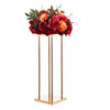 VEVOR Wedding Flower Stand, 10PCS 23.62-inch Column Flower Stand, Floral Stands with Metal Laminate, Cylindrical Cubic Floral Display Rack for Wedding, Party, Birthday, Home, French Gold Stands