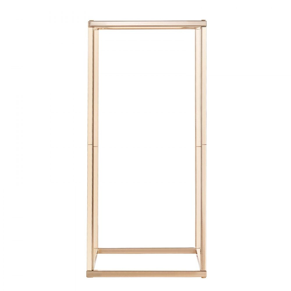 VEVOR Wedding Flower Stand, 10PCS 23.62-inch Column Flower Stand, Floral Stands with Acrylic Laminate, Rectangular Floral Display Rack for Wedding, Party, Birthday, Home, French Gold Stands