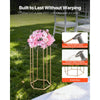 VEVOR Wedding Flower Stand, 10PCS 23.62-inch Column Flower Stand, Floral Stands with Acrylic Laminate, Hexagonal Cubic Floral Display Rack for Wedding, Party, Birthday, Home, French Gold Stands