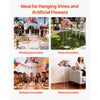 VEVOR Wedding Flower Stand, 10PCS 31.5-inch Column Flower Stand, Floral Stands with Acrylic Laminate, Cylindrical Cubic Floral Display Rack for Wedding, Party, Birthday, Home, Centerpiece Stands